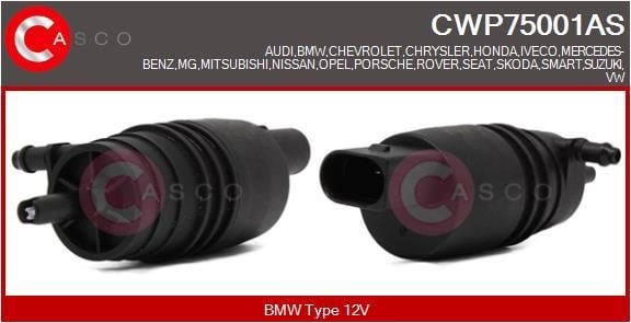 Casco CWP75001AS Pompa spryskiwacza szyby CWP75001AS: Dobra cena w Polsce na 2407.PL - Kup Teraz!