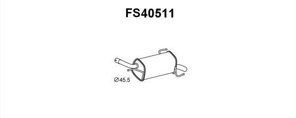 Faurecia FS40511 End Silencer FS40511: Buy near me in Poland at 2407.PL - Good price!