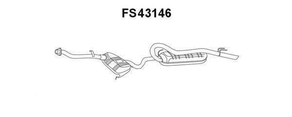 Faurecia FS43146 Глушитель, задняя часть FS43146: Отличная цена - Купить в Польше на 2407.PL!