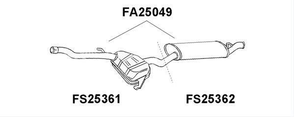 Faurecia FS25362 End Silencer FS25362: Buy near me in Poland at 2407.PL - Good price!