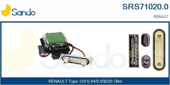 Sando SRS71020.0 Resistor, interior blower SRS710200: Buy near me in Poland at 2407.PL - Good price!