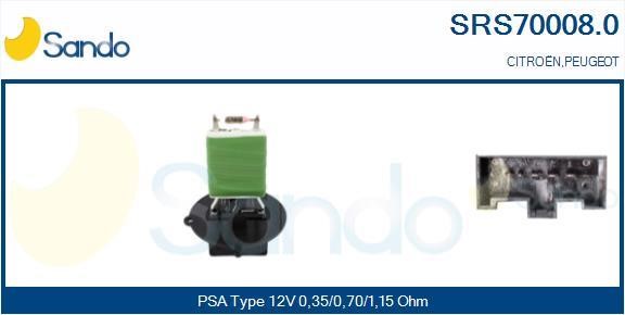 Sando SRS70008.0 Resistor, interior blower SRS700080: Buy near me in Poland at 2407.PL - Good price!