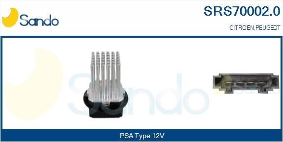 Sando SRS70002.0 Сопротивление, вентилятор салона SRS700020: Отличная цена - Купить в Польше на 2407.PL!