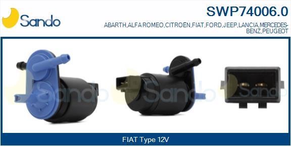 Sando SWP74006.0 Water Pump, window cleaning SWP740060: Buy near me in Poland at 2407.PL - Good price!