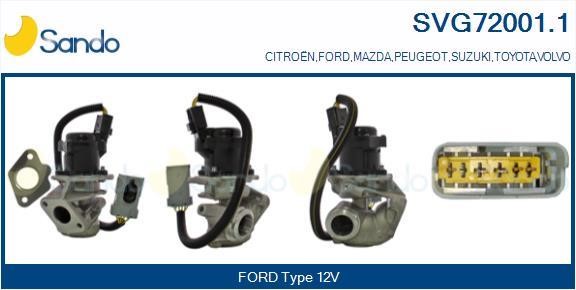 Sando SVG72001.1 EGR Valve SVG720011: Buy near me in Poland at 2407.PL - Good price!