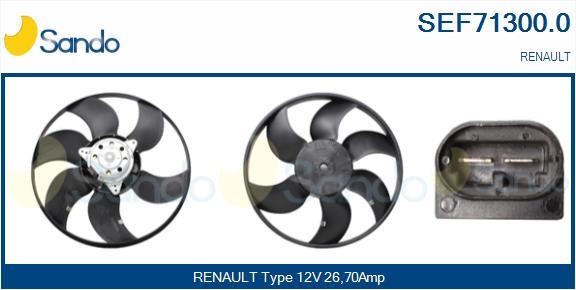 Sando SEF71300.0 Hub, engine cooling fan wheel SEF713000: Buy near me in Poland at 2407.PL - Good price!