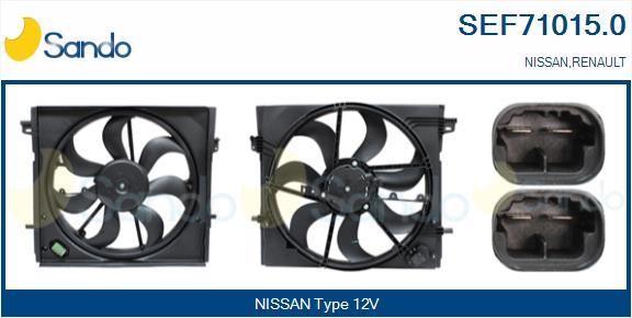 Sando SEF71015.0 Электродвигатель, вентилятор радиатора SEF710150: Отличная цена - Купить в Польше на 2407.PL!