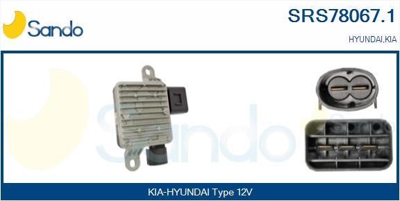 Sando SRS78067.1 Додатковий резистор, електродвигун вентилятора радіатора SRS780671: Приваблива ціна - Купити у Польщі на 2407.PL!