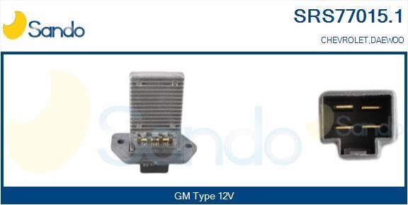 Sando SRS77015.1 Resistor, interior blower SRS770151: Buy near me at 2407.PL in Poland at an Affordable price!