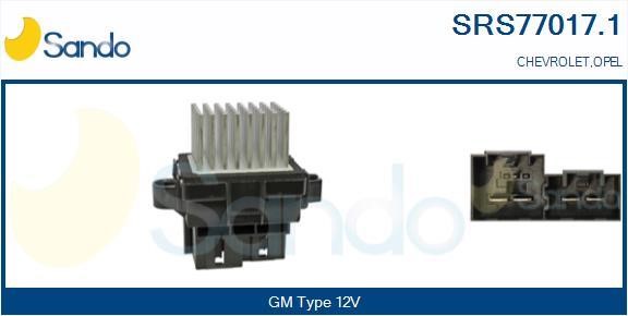 Sando SRS77017.1 Resistor, interior blower SRS770171: Buy near me in Poland at 2407.PL - Good price!