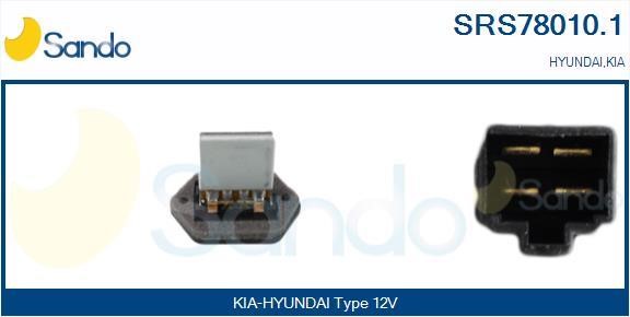 Sando SRS78010.1 Resistor, interior blower SRS780101: Buy near me in Poland at 2407.PL - Good price!