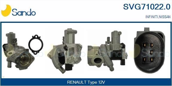 Sando SVG71022.0 Клапан рециркуляції відпрацьованих газів EGR SVG710220: Приваблива ціна - Купити у Польщі на 2407.PL!