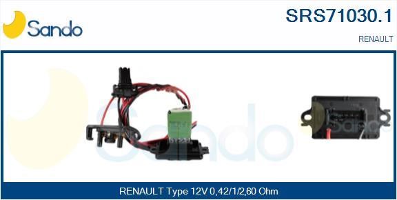 Sando SRS71030.1 Resistor, interior blower SRS710301: Buy near me in Poland at 2407.PL - Good price!
