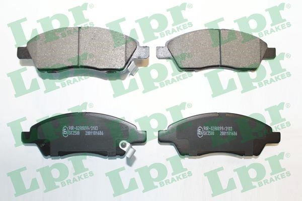 LPR 05P1686 Brake Pad Set, disc brake 05P1686: Buy near me in Poland at 2407.PL - Good price!