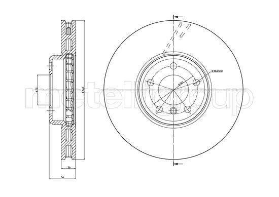 Trusting DF1647 Front brake disc ventilated DF1647: Buy near me in Poland at 2407.PL - Good price!