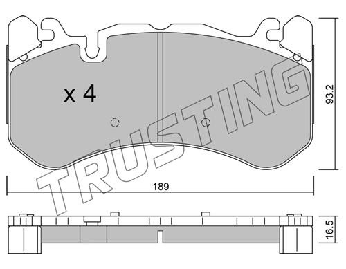 Trusting 1198.1 Brake Pad Set, disc brake 11981: Buy near me in Poland at 2407.PL - Good price!