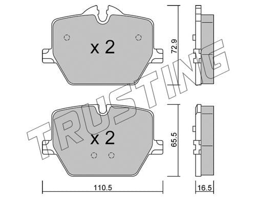 Trusting 1266.0 Brake Pad Set, disc brake 12660: Buy near me at 2407.PL in Poland at an Affordable price!
