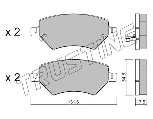 Trusting 1077.0 Brake Pad Set, disc brake 10770: Buy near me in Poland at 2407.PL - Good price!