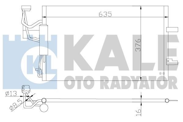 Kale Oto Radiator 392200 Радиатор кондиционера (Конденсатор) 392200: Отличная цена - Купить в Польше на 2407.PL!