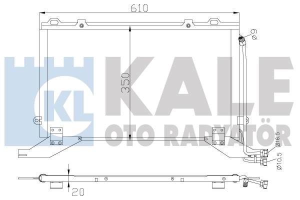 Kale Oto Radiator 343045 Радиатор кондиционера (Конденсатор) 343045: Отличная цена - Купить в Польше на 2407.PL!