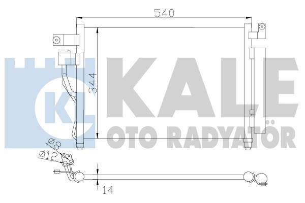 Kale Oto Radiator 391400 Радіатор кондиціонера (Конденсатор) 391400: Приваблива ціна - Купити у Польщі на 2407.PL!