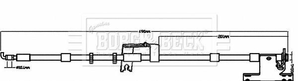 Borg & beck BBH8508 Тормозной шланг BBH8508: Отличная цена - Купить в Польше на 2407.PL!