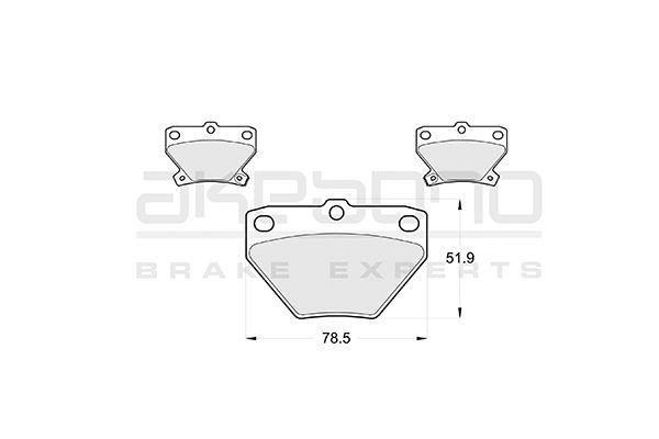 Akebono AN-8107K Brake Pad Set, disc brake AN8107K: Buy near me in Poland at 2407.PL - Good price!