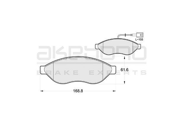 Akebono AN-4770WK Brake Pad Set, disc brake AN4770WK: Buy near me in Poland at 2407.PL - Good price!