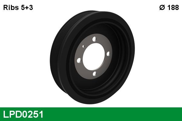 Lucas diesel LPD0251 Belt Pulley, crankshaft LPD0251: Buy near me at 2407.PL in Poland at an Affordable price!