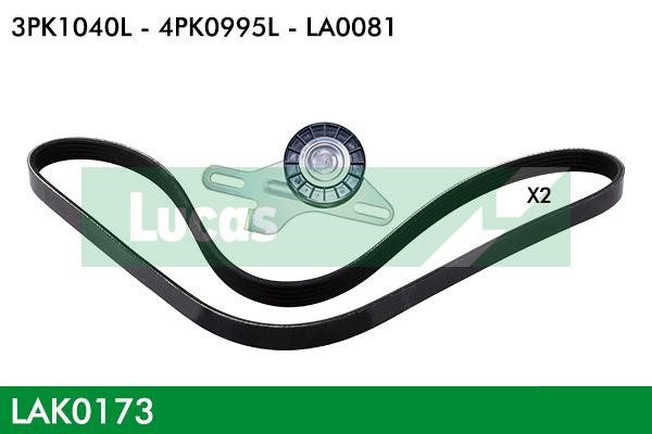 Lucas diesel LAK0173 Drive belt kit LAK0173: Buy near me at 2407.PL in Poland at an Affordable price!