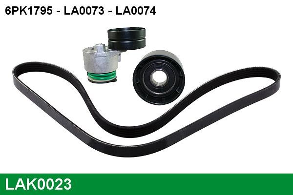 Lucas diesel LAK0023 Drive belt kit LAK0023: Buy near me in Poland at 2407.PL - Good price!