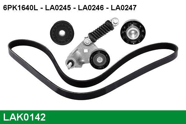 Lucas diesel LAK0142 Drive belt kit LAK0142: Buy near me in Poland at 2407.PL - Good price!