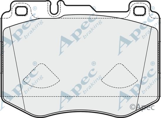 APEC braking PAD2035B Brake Pad Set, disc brake PAD2035B: Buy near me in Poland at 2407.PL - Good price!