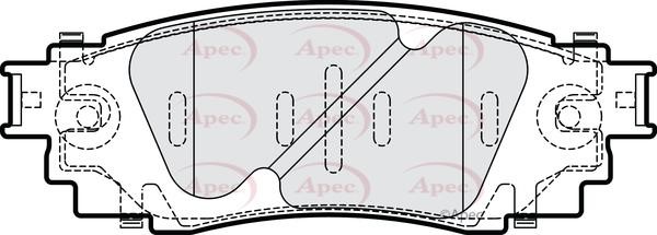 APEC braking PAD2307 Тормозные колодки дисковые, комплект PAD2307: Отличная цена - Купить в Польше на 2407.PL!
