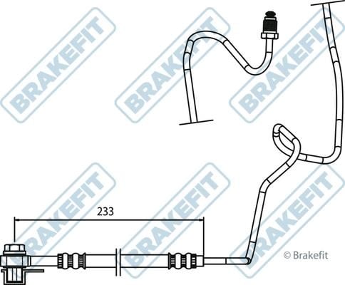 APEC braking BHO4302 Тормозной шланг BHO4302: Отличная цена - Купить в Польше на 2407.PL!
