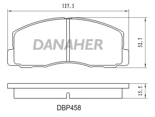 Danaher DBP458 Brake Pad Set, disc brake DBP458: Buy near me in Poland at 2407.PL - Good price!
