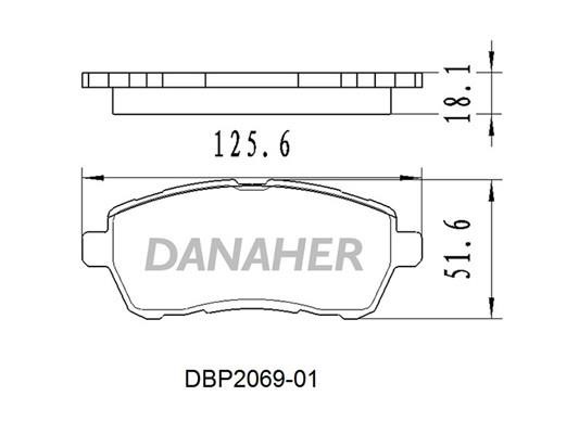 Danaher DBP2069-01 Klocki hamulcowe, zestaw DBP206901: Dobra cena w Polsce na 2407.PL - Kup Teraz!