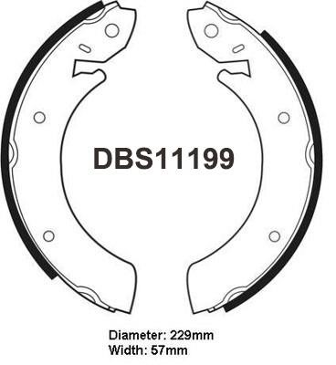 Danaher DBS11199 Bremsbackensatz DBS11199: Kaufen Sie zu einem guten Preis in Polen bei 2407.PL!