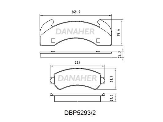 Danaher DBP5293/2 Scheibenbremsbeläge vorne eingestellt DBP52932: Kaufen Sie zu einem guten Preis in Polen bei 2407.PL!