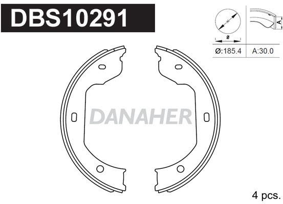 Danaher DBS10291 Parking brake shoes DBS10291: Buy near me in Poland at 2407.PL - Good price!