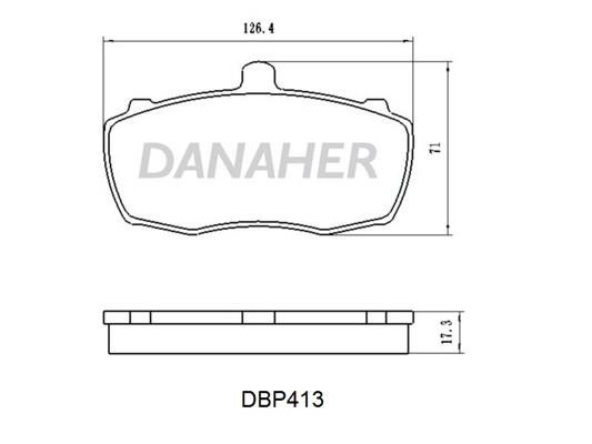 Danaher DBP413 Гальмівні колодки, комплект DBP413: Купити у Польщі - Добра ціна на 2407.PL!