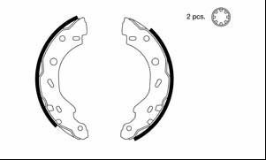 Motorquip VBS646 Brake shoe set VBS646: Buy near me in Poland at 2407.PL - Good price!