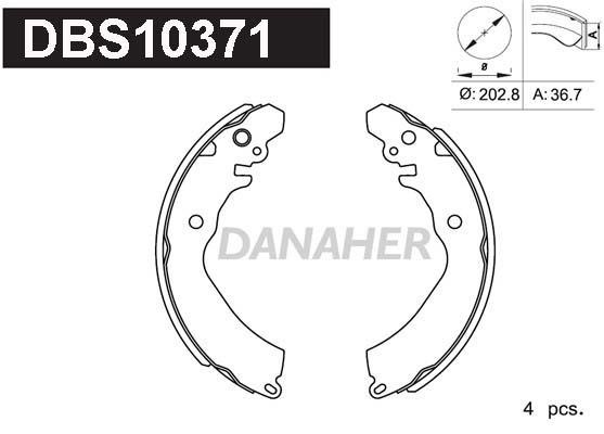 Danaher DBS10371 Brake shoe set DBS10371: Buy near me in Poland at 2407.PL - Good price!