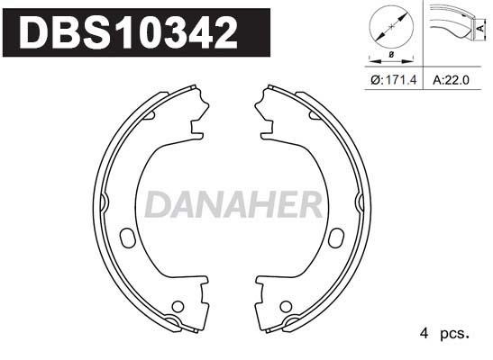 Danaher DBS10342 Feststellbremsbacken DBS10342: Kaufen Sie zu einem guten Preis in Polen bei 2407.PL!