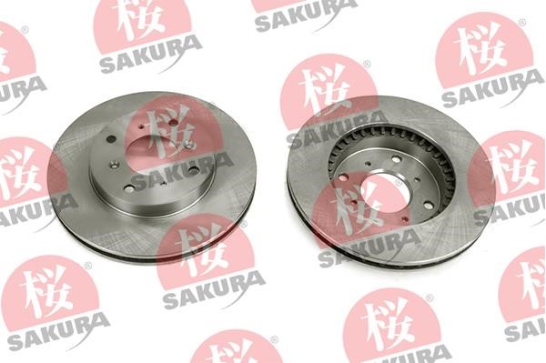 Sakura 604-40-6660 Front brake disc ventilated 604406660: Buy near me in Poland at 2407.PL - Good price!