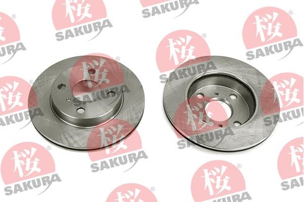 Sakura 604-20-3860 Front brake disc ventilated 604203860: Buy near me in Poland at 2407.PL - Good price!