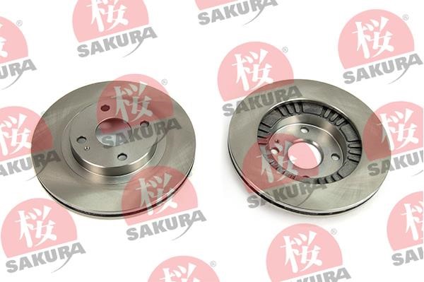 Sakura 604-30-3640 Front brake disc ventilated 604303640: Buy near me in Poland at 2407.PL - Good price!