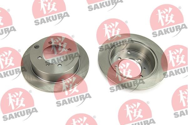 Sakura 605-50-4230 Rear brake disc, non-ventilated 605504230: Buy near me in Poland at 2407.PL - Good price!