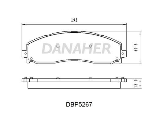 Danaher DBP5267 Scheibenbremsbeläge hinten eingestellt DBP5267: Kaufen Sie zu einem guten Preis in Polen bei 2407.PL!