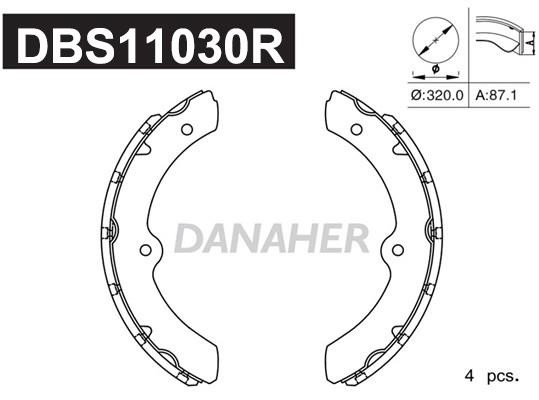 Danaher DBS11030R Колодки тормозные барабанные, комплект DBS11030R: Отличная цена - Купить в Польше на 2407.PL!